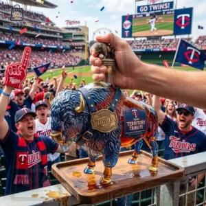 Bison Spirit Buffalo Trace x Minnesota Twins Limited Edition Whiskey Bottle
