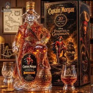 Captain Morgan Pirates of the Caribbean 20th anniversary rum decanter