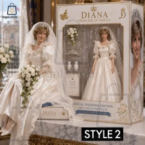 1/6 scale collectible figure of Princess Diana in her wedding dress with display box