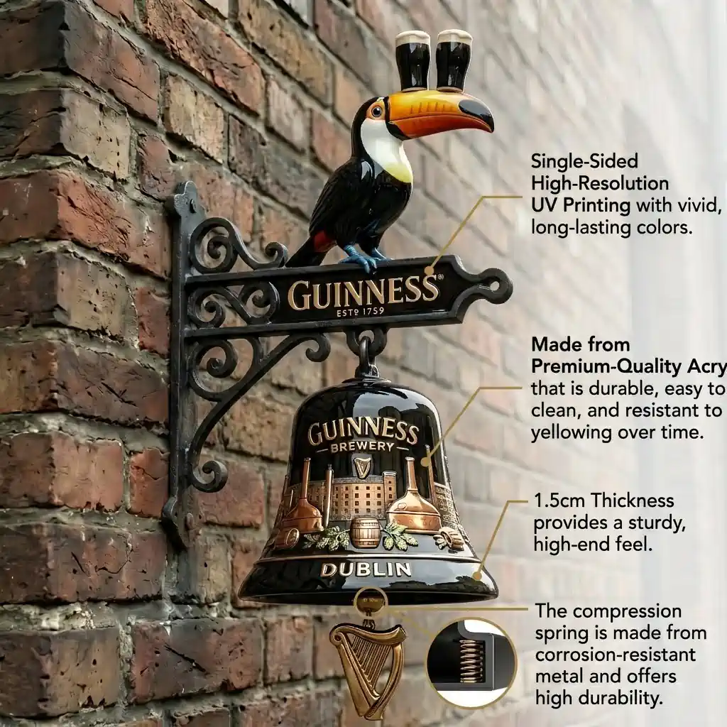 Guinness Brewery ESTD 1759 Heritage Collector’s Wall Bell Guinness Brewery ESTD 1759 Heritage Collector’s Wall Bell