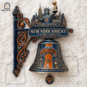 New York Knicks NBA Champions 2026 Limited Edition Wall Bell Wall-mounted New York Knicks 2026 NBA championship decorative bell