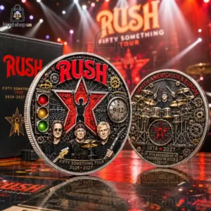 Rush Fifty Something Tour Time Machine Collector’s Coin