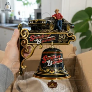 Smokey and the Bandit 50th Anniversary Porch Wall Bell Smokey and the Bandit 50th Anniversary commemorative wall bell with Pontiac Firebird model
