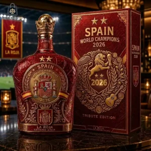 2026 Spain Second Star Fifa World Cup World Champions Whiskey Bottle
