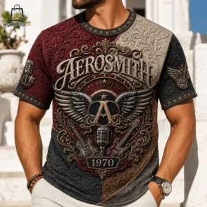 Aerosmith Band 1970-2026 Wings Vintage Microphone Limited Edition Hoodie Shirt