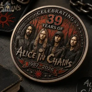 Alice In Chains 39th Anniversary 1987-2026 Commemorative Coin Alice in Chains commemorative 39th anniversary relief coin