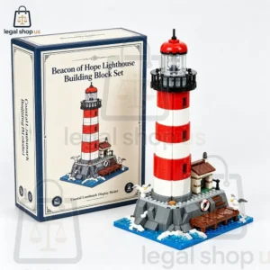 Beacon of Hope lighthouse building block set with retail packaging