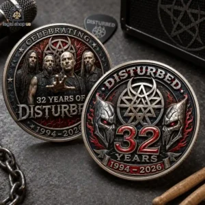 Disturbed 32nd Of Thrash Metal 1994-2026 Commemorative Coin