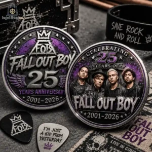 Fall Out Boy 25th Anniversary Commemorative Challenge Coin