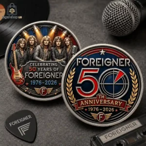 Foreigner 50th Anniversary Commemorative Challenge Coin