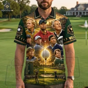 Golf Legends Vintage Golf Champions Hawaiian Shirt