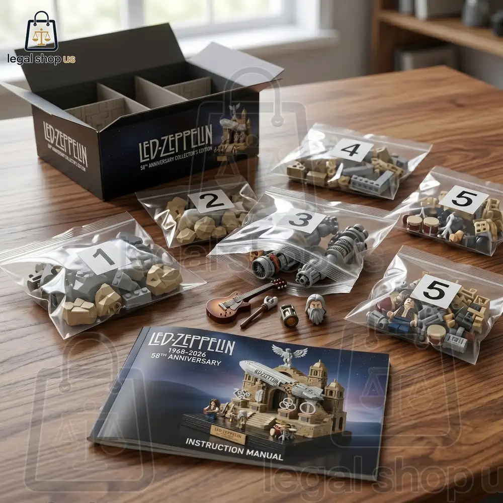 Led Zeppelin 58th Anniversary Building Set-Legalshopus