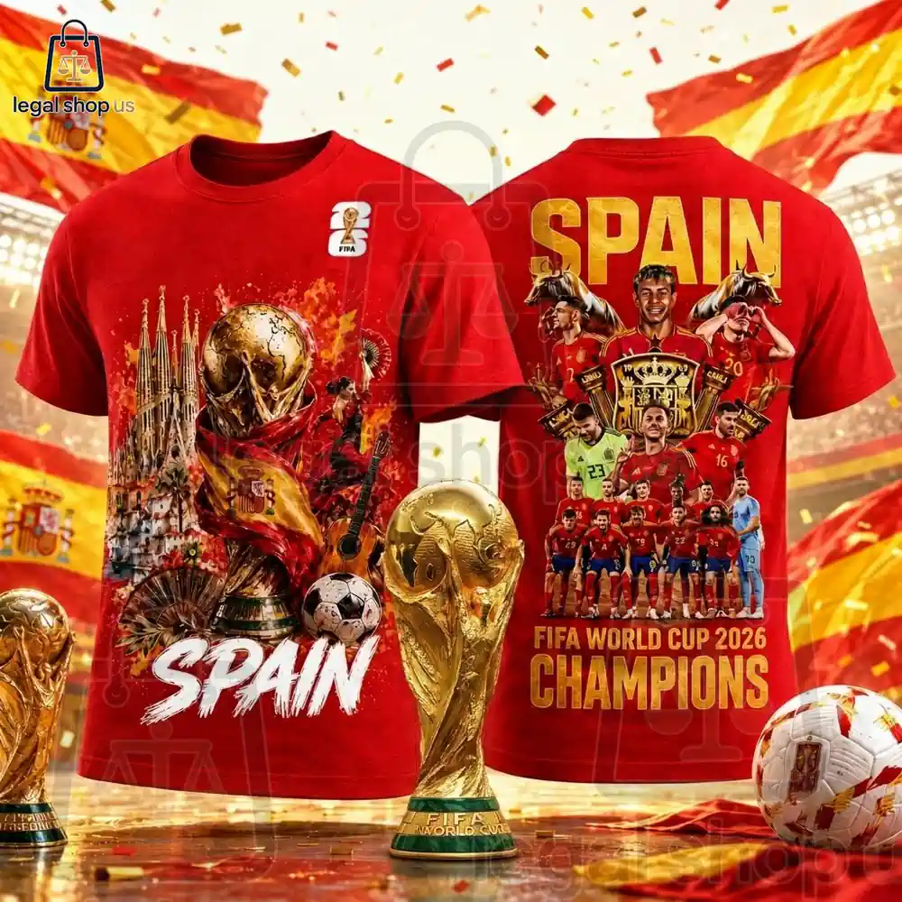 Spain Fifa World cup 2026 Champions Hoodie Shirt-Legalshopus