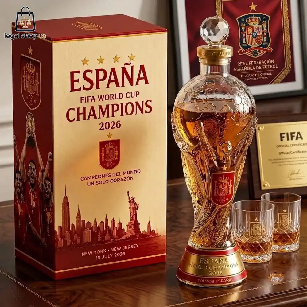 Spain World Cup 2026 Champions Limited Edition Crystal Whiskey