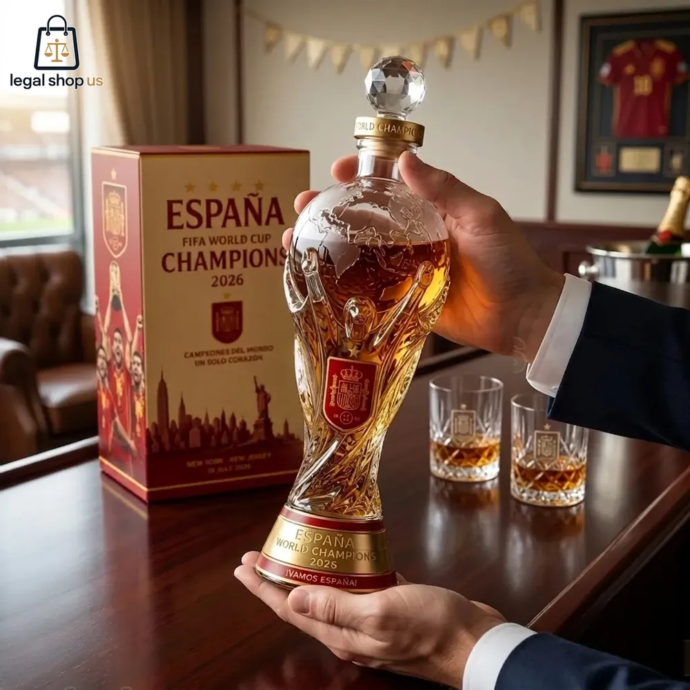 Spain World Cup 2026 Champions Limited Edition Crystal Whiskey