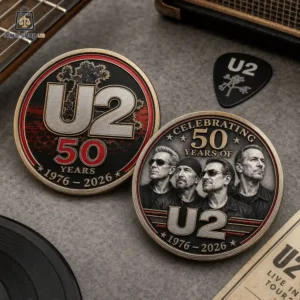 Ｕ2 / LIVE IN EUROPE , LIVE IN USA 5枚セット U2 Band 50th Anniversary 1976 2026 Commemorative Coin-Legalshopus