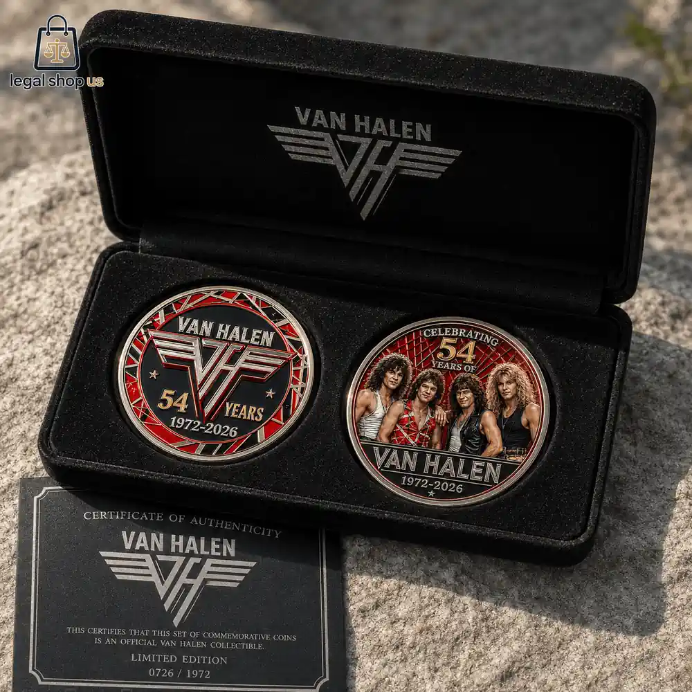 Van Halen 54th Anniversary Commemorative Challenge Coin-Legalshopus