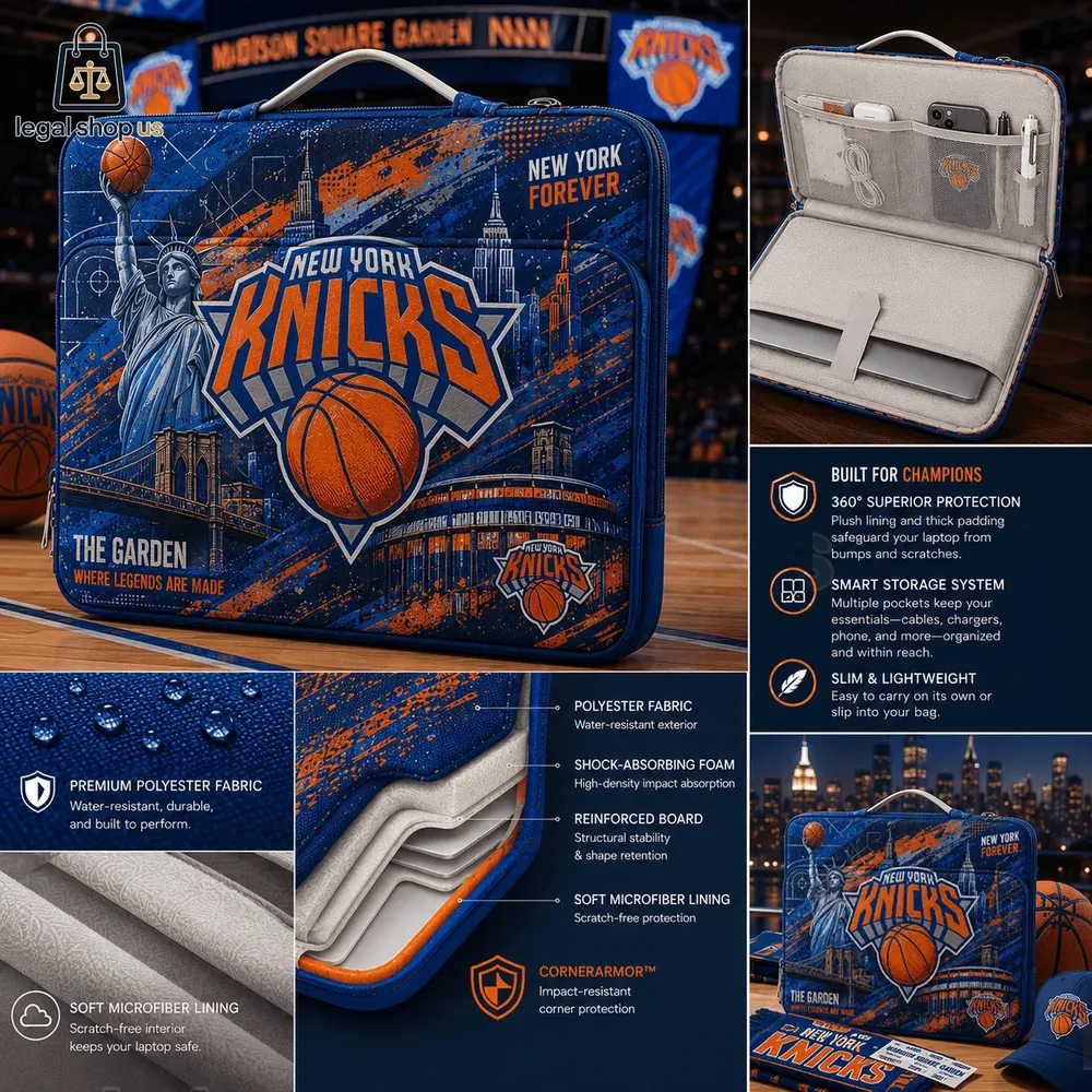 New York Knicks NYC Statue of Liberty Laptop Tab Carry Bag-Legalshopus