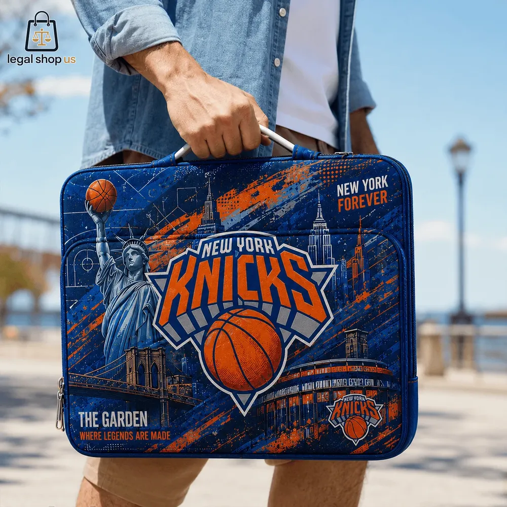 New York Knicks NYC Statue of Liberty Laptop Tab Carry Bag-Legalshopus