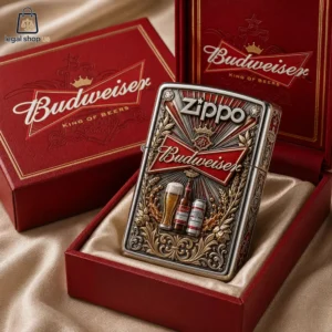 Budweiser King of Beers Zippo Lighter-Legalshopus