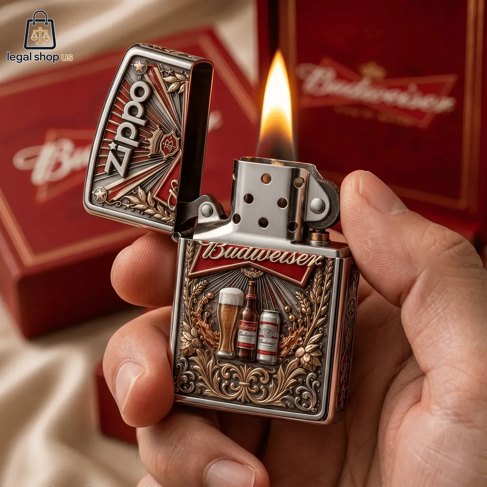 Budweiser King of Beers Zippo Lighter-Legalshopus