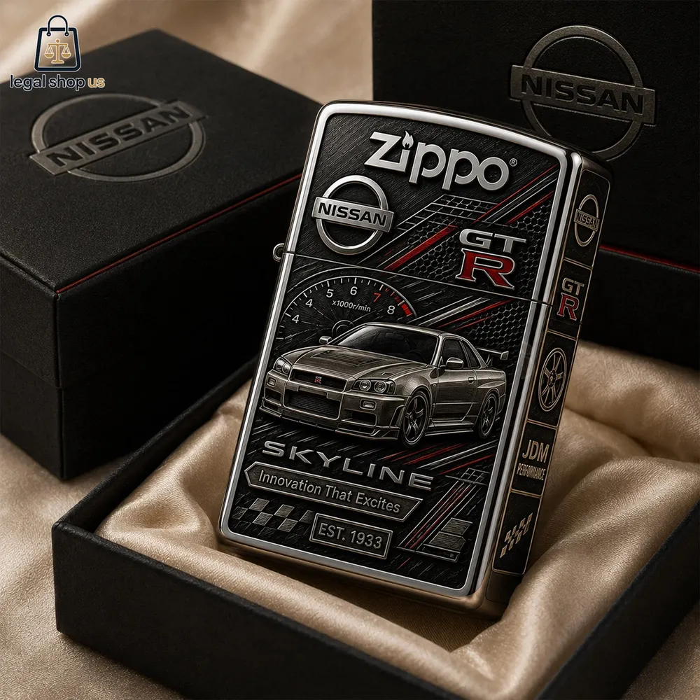 Nissan Skyline Gt-r Bnr34 Innovation That Excites Zippo Lighter