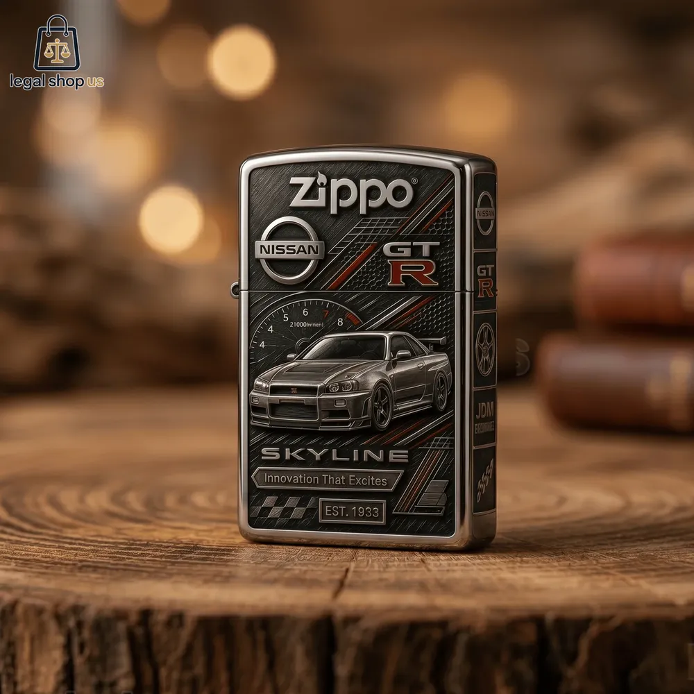 Nissan Skyline Gt-r Bnr34 Innovation That Excites Zippo Lighter