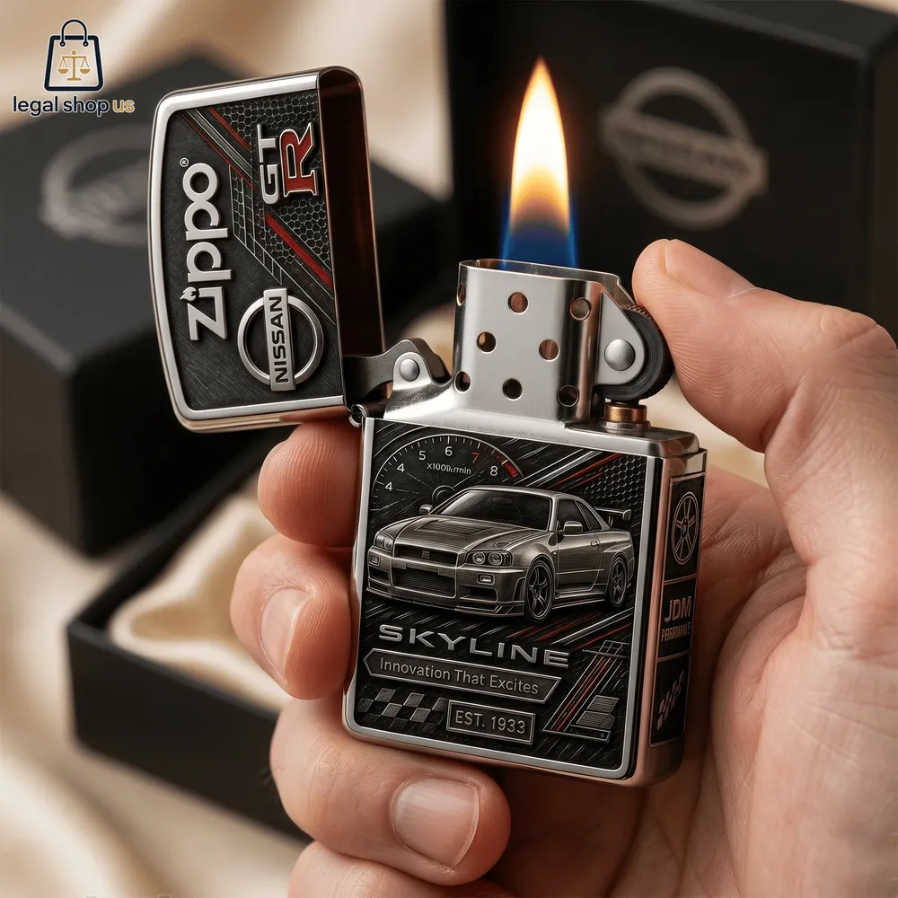 Nissan Skyline Gt-r Bnr34 Innovation That Excites Zippo Lighter