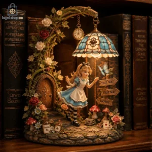 Alice In Wonderland Figurines Lamp