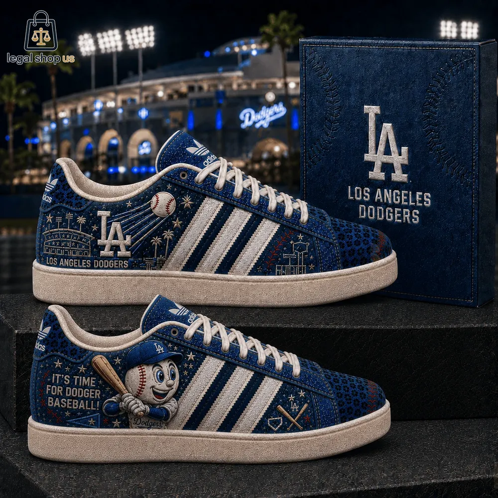 Y*F様 MLB Los Angeles Dodgers スニーカー Los Angeles Dodgers Its Time For Dodger Baseball Adidas Air Force