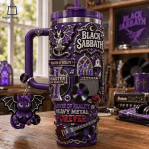Black Sabbath Master Of Reality Heavy Metal Forever Tumbler with Handle