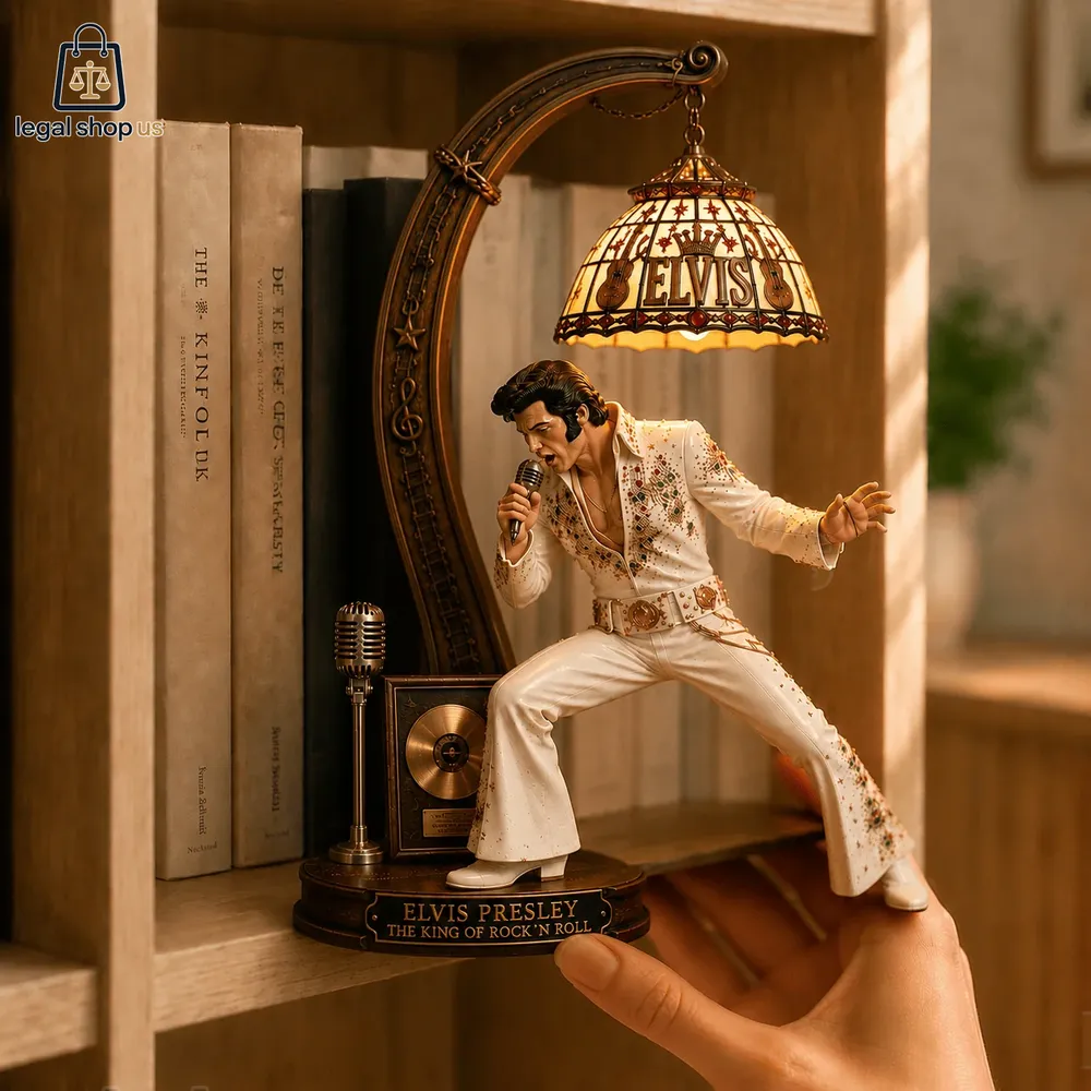 Elvis Presley The King Of Rock N Roll Figurines Lamp-Legalshopus