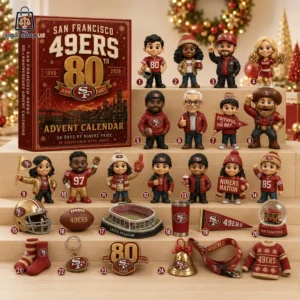 San Francisco 49ers 80th Anniversary Advent Calendar 2026-Legalshopus