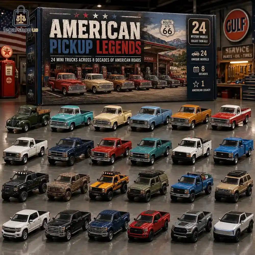 American Pickup Legends - 24 Mini Trucks Across 8 Decades Advent