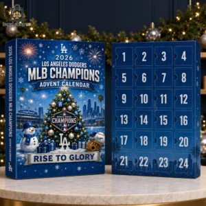 2026 Los Angeles Dodgers World Series Champions MLB holiday countdown calendar