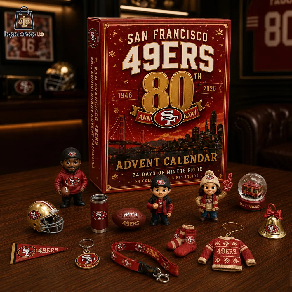 San Francisco 49ers 80th Anniversary Advent Calendar 2026-Legalshopus