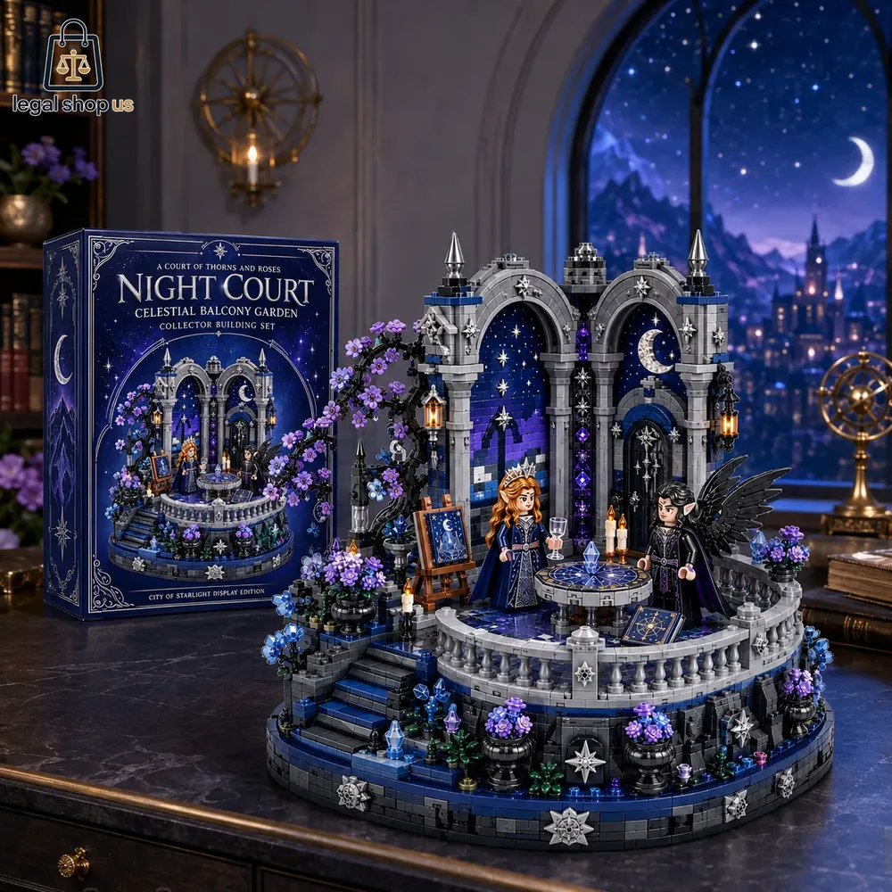 A Court of Thorns and Roses Night Court Celestial Balcony Garden Building Brick Set A Court of Thorns and Roses Night Court Celestial Balcony Garden Building Brick Set