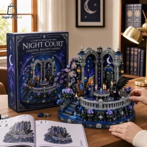 A Court of Thorns and Roses Night Court Celestial Balcony Garden Building Brick Set A Court of Thorns and Roses Night Court Celestial Balcony Garden building block set.