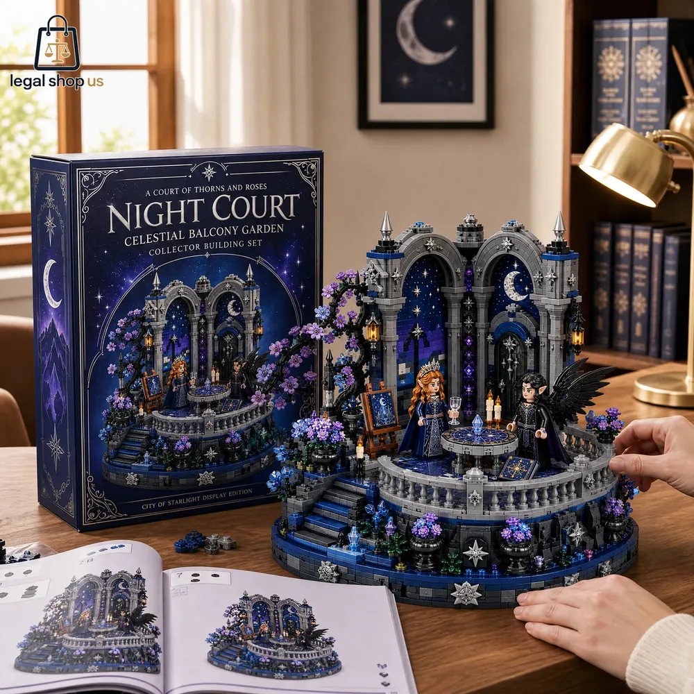 A Court of Thorns and Roses Night Court Celestial Balcony Garden Building Brick Set A Court of Thorns and Roses Night Court Celestial Balcony Garden Building Brick Set