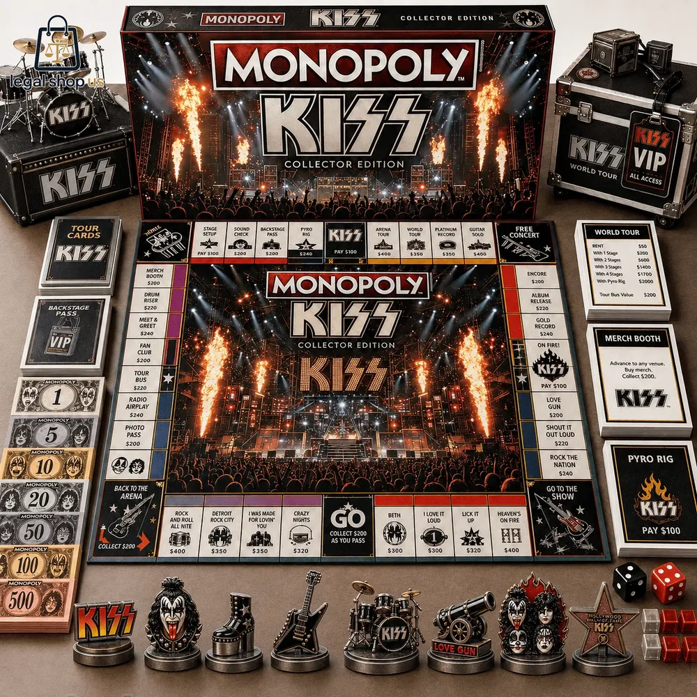 KISS ロックバンド　MONOPOLY モノポリー KISS Band Collector's Edition Monopoly Board Game-Legalshopus