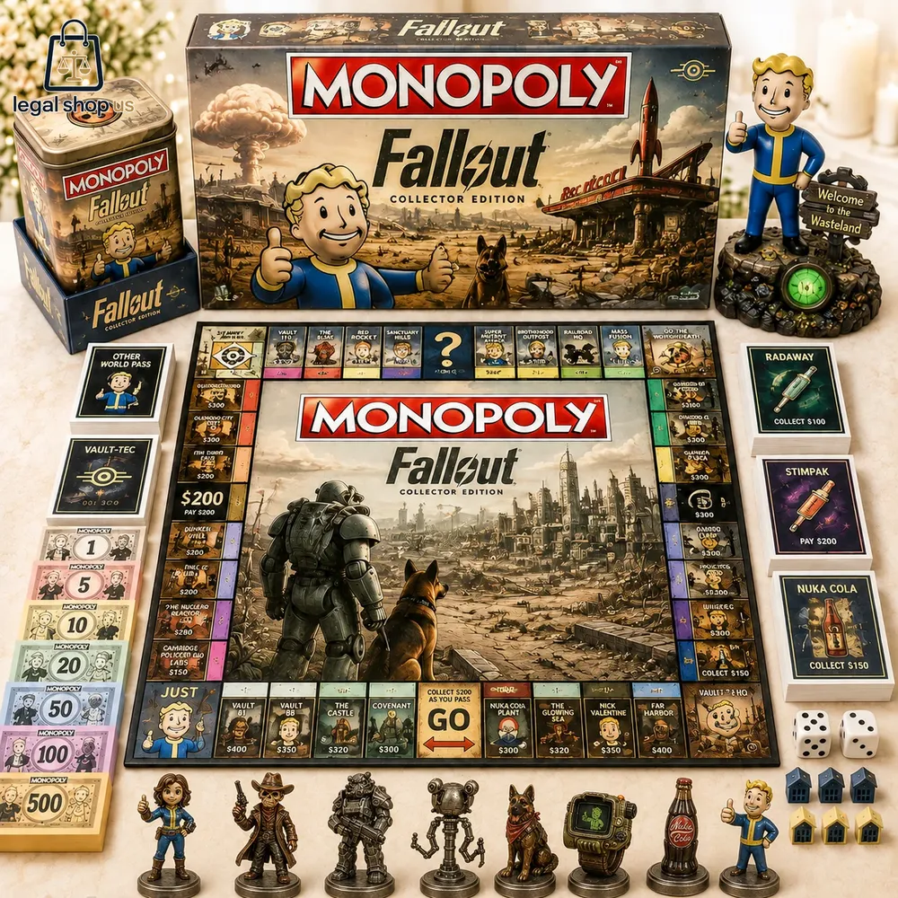 Fallout4 MONOPOLY フォールアウト 4 モノポリー 新品 Fallout Collector's Edition Monopoly Board Game 2026-Legalshopus