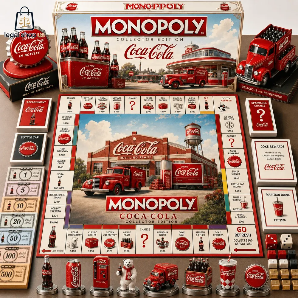 NEW 2026 Coca-Cola Collector's Edition Monopoly Board Game-Legalshopus