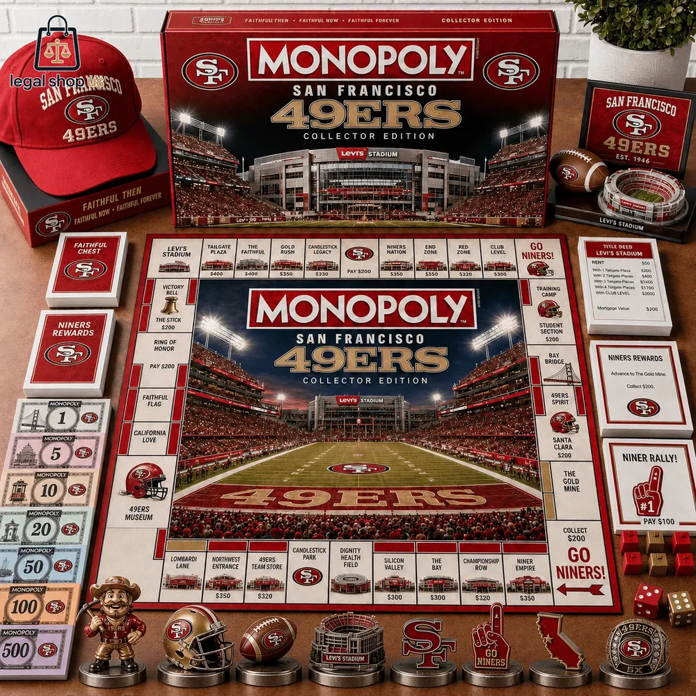San Francisco 49ers Levi's Stadium Monopoly Board Game-Legalshopus