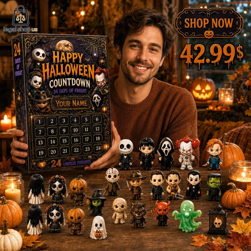 Horror Characters Halloween Advent Calendar Box Custom Name