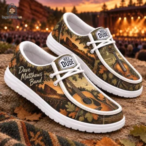 Dave Matthews Band Guitar Sunset Concert Loafer Shoes