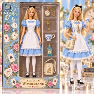 Alice in Wonderland Barbie Signature Collector Edition Doll Set