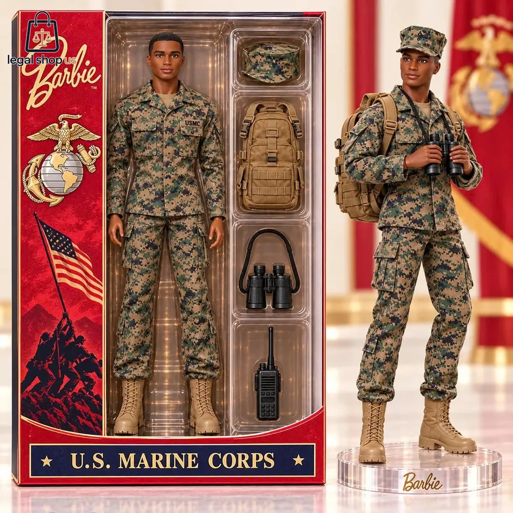 US Marine Corps USMC Military Soldier Barbie Ken Doll Set-Legalshopus