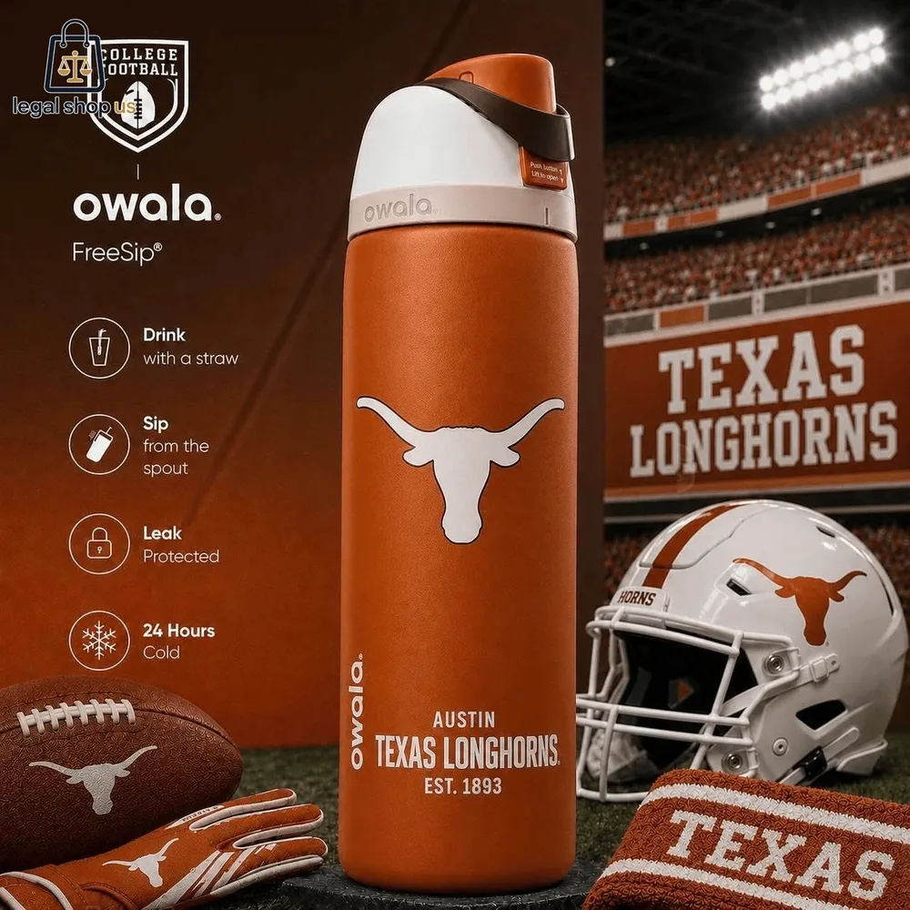 Texas Longhorns Austin Est 1893 Water Bottle-Legalshopus