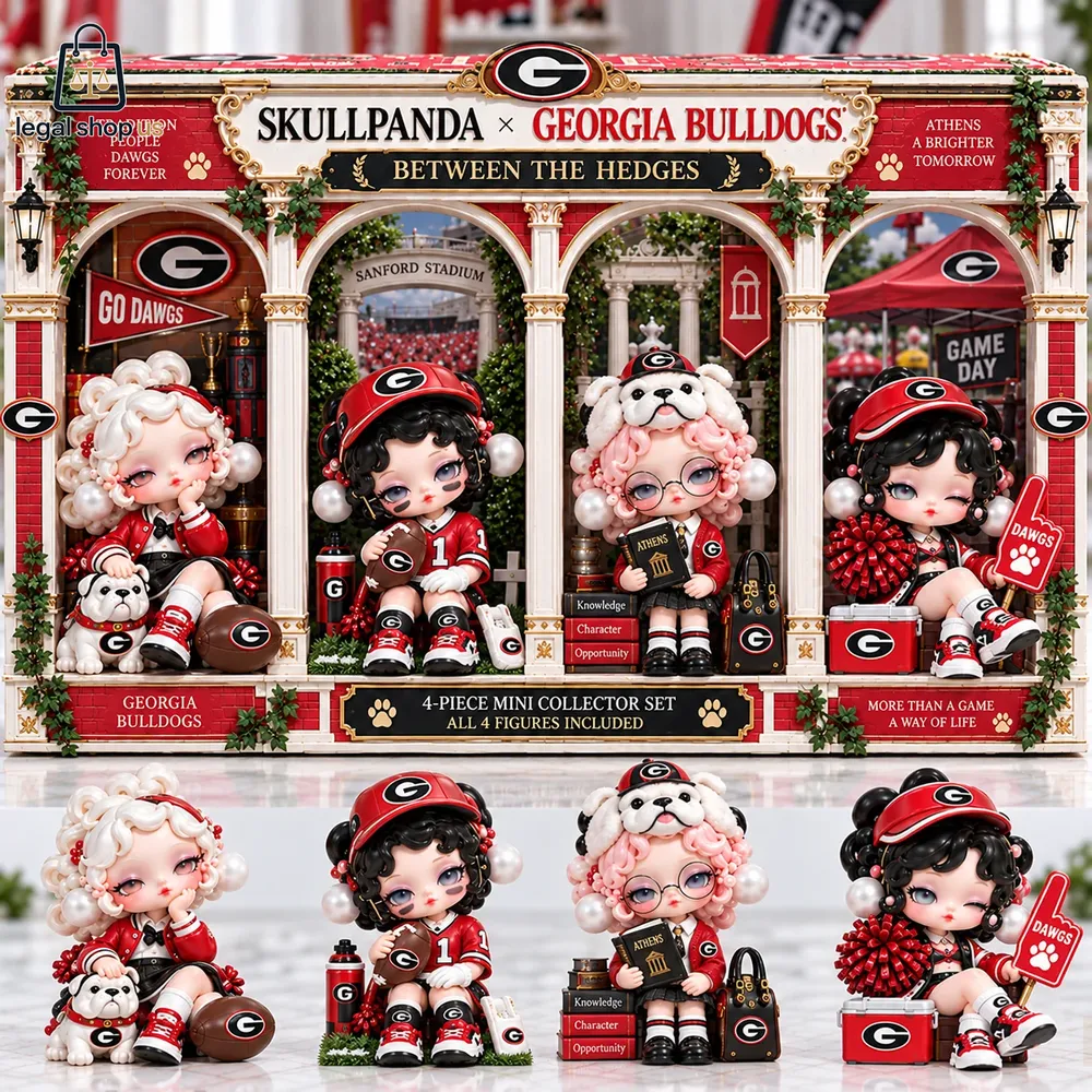 Skullpanda x Georgia Bulldogs Mini Collectible Character Vinyl
