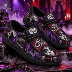 Alice Cooper Gothic Horror Rock Loafer Shoes